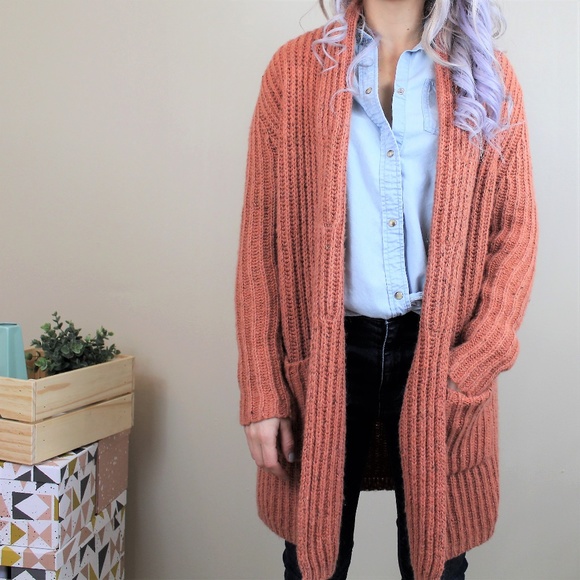 LOFT Sweaters - LOFT Chunky Knit Shawl Cardigan